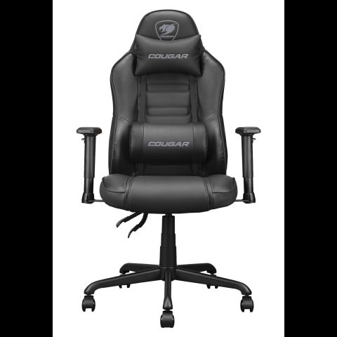 Cougar Fusion S Black Datorspēļu krēsls Polsterēts sēdeklis Melns