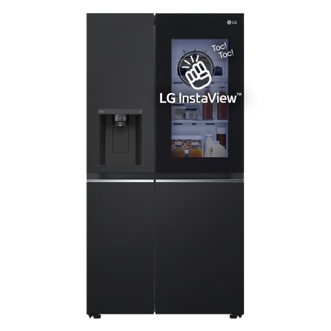 LG InstaView GSGV81EPLL side by side ledusskapis Brīvi novietots 635 L Meln…
