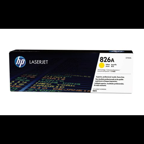 Hewlett Packard (HP) HP 826A Yellow Original LaserJet Toner Cartridge