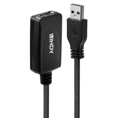 Lindy 43155 USB кабель USB 3.2 Gen 1 (3.1 Gen 1) 5 m USB A 5 Gbit/s Черный