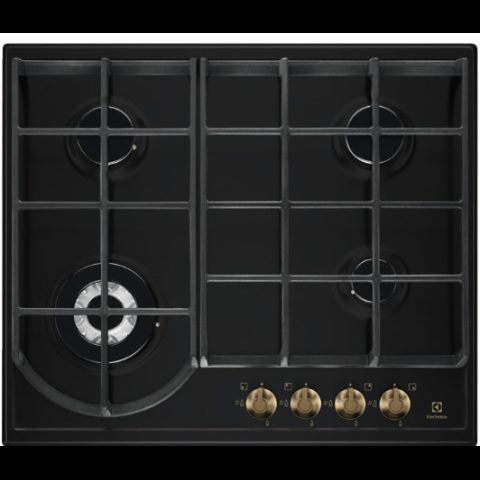 Electrolux EGH6343ROR Melns Iebūvēts 60 cm Gāzes 4 zone(s)