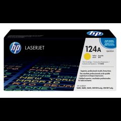Hewlett Packard (HP) HP 124A Yellow Original LaserJet Toner Cartridge