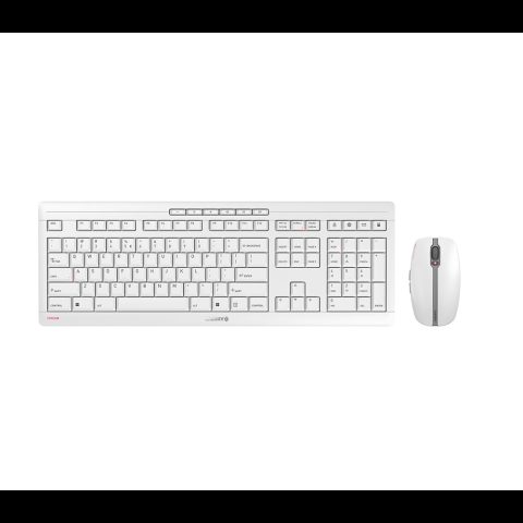 Cherry Stream Desktop Recharge tastatūra Pele iekļauta Universāls RF Bezvadu QW…