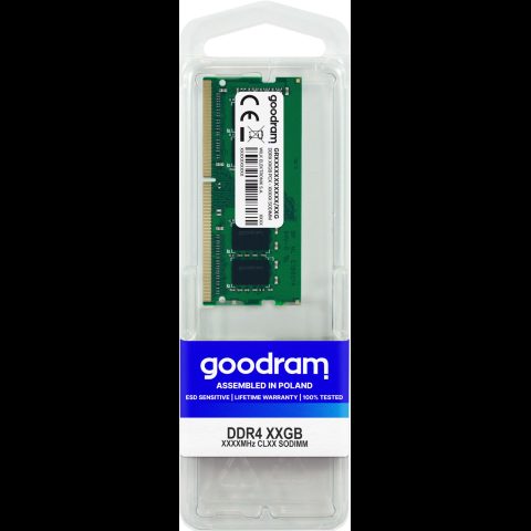 GoodRam GR3200S464L22S/8G atmiņas modulis 8 GB 1 x 8 GB DDR4 260-pin SO-DIMM