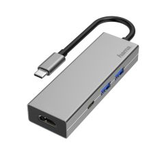 Hama 00200107 dokstacija USB 3.2 Gen 1 (3.1 Gen 1) Type-C Antracīts