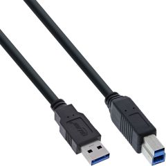 Inline 35330 USB kabelis USB 3.2 Gen 1 (3.1 Gen 1) 3 m USB A USB B 5 Gbit/s Mel…
