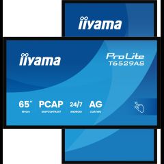 Iiyama T6529AS-B1AG Signage Display Kiosk design 163.8 cm (64.5") LED Wi-Fi 420…