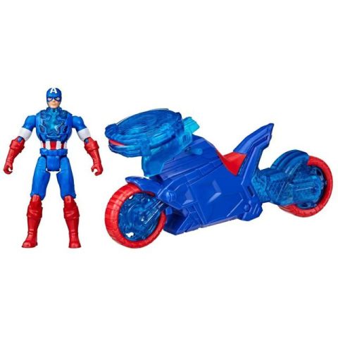 Hasbro Marvel Avengers Epic World of Action Captain America Shield-Shot Cycle
