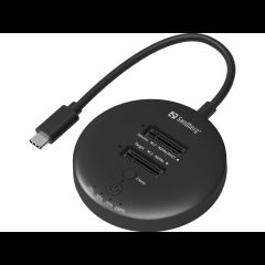 Sandberg 136-72 HDD/SSD dokstacija USB 3.2 Gen 2 (3.1 Gen 1) Type-C Melns