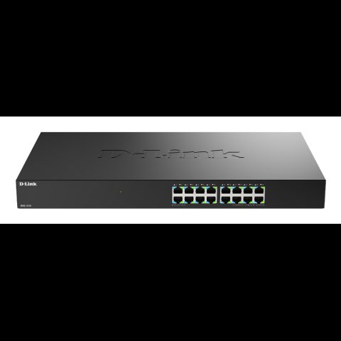 D-Link DMS-1016 Nepārvaldīts L2+ 2.5G Ethernet (100/1000/2500) Melns