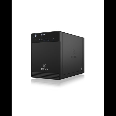 RaidSonic ICY BOX IB-3740-C31 HDD/SSD korpuss Melns 2.5/3.5"