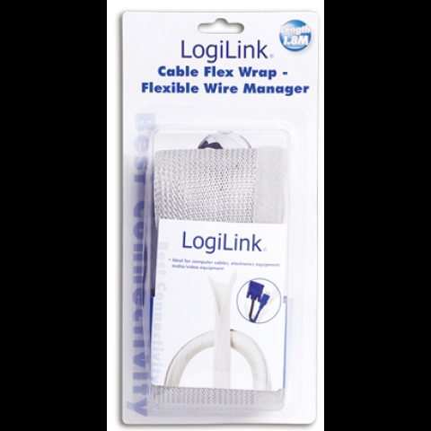 LogiLink KAB0007 kabeļu saite Pelēks