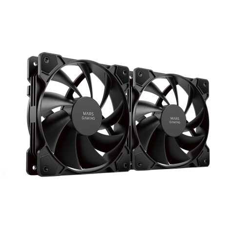 Mars Gaming MFPROX2 Datora dzesēšanas sistēma Datora korpusam Ventilators 12 cm Meln…