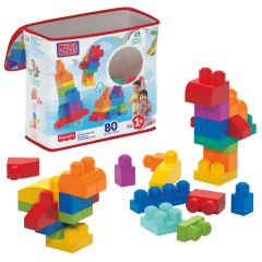 Mega Bloks First Builders Big Building Bag Toy Blocks with Storage Bag (80 Pieces)…