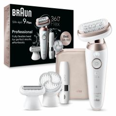 Braun Silk-épil 9 Flex 9-360 3D 40 pincetes Rožu