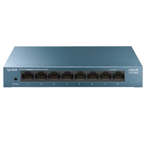 TP-Link LS108G Nepārvaldīts Gigabit Ethernet (10/100/1000) Zils