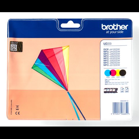 Brother LC-223VALBP tintes kārtridžs 4 pcs Oriģināls Melns