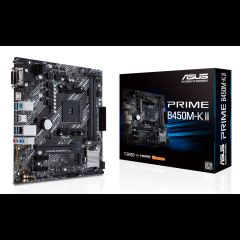 Asus Prime B450M-K II AMD B450 Ligzda AM4 mikro ATX