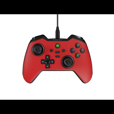 Genesis Mangan 300 Red Sarkans USB Spēļu paliktnis Analogā / digitālā Android