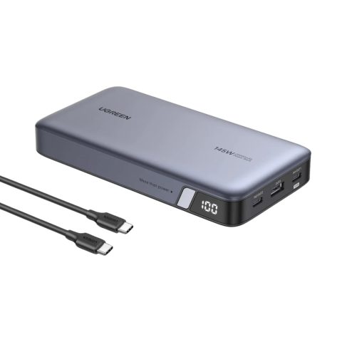 Ugreen 90597A ārējais akumulators 25000 mAh Pelēks
