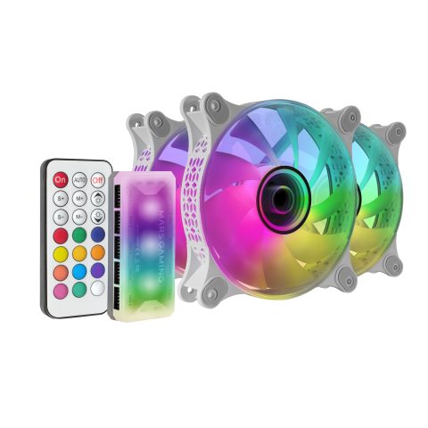 Mars Gaming MF3DKITW Datora dzesēšanas sistēma Datora korpusam Ventilators 12 cm Bal…
