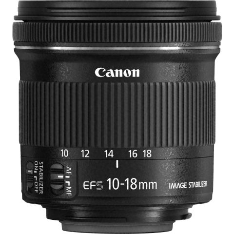 Canon EF-S 10-18mm f/4.5-5.6 IS STM SLR Ultra plats objektīvs Melns
