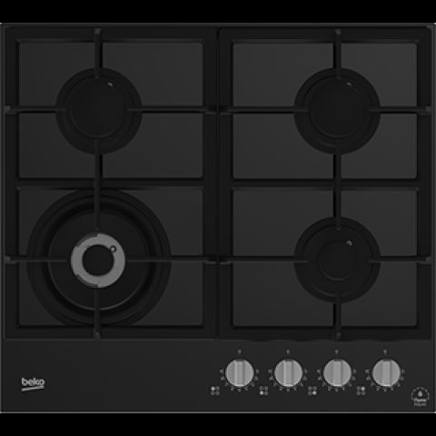 Beko HILW64325SB plīts virsmas sildelements Melns Iebūvēts 59 cm Gāzes 4 zone…