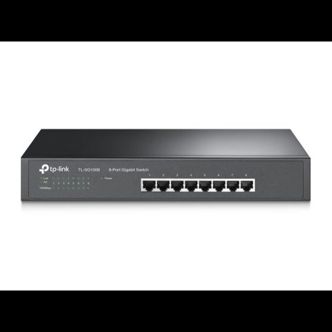 TP-Link TL-SG1008 tīkla pārslēgs Nepārvaldīts Gigabit Ethernet (10/100/1000) Mel…