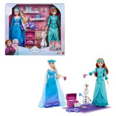 Mattel Disney Frozen Slumber Sister Set with Anna & Elsa Fashion Dolls