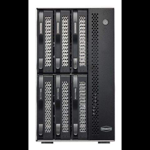 Terramaster D6-320 disku masīvs datu uzglabāšanai Desktops Melns