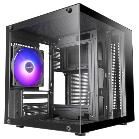 Tacens Mars Gaming MC-CUBE datoru korpuss & statnis Mini Tower Melns